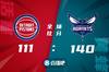 🏀乌布雷32分 鲍尔12+8+12 黄蜂六人上双主场大胜活塞