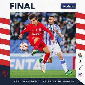 国王杯-贾努扎伊建功索尔洛特单刀破门 马竞客场0-2皇家社会出局